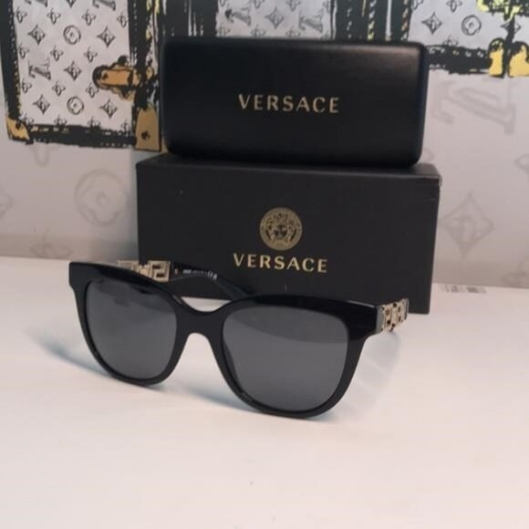 🕶️ Versace VE4394 3916 Cat-Eye Sunglasses – Black – Authentic Designer Shades - Picture 6 of 13
